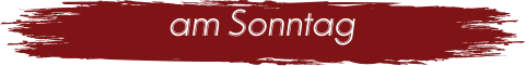 am Sonntag